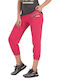 Damen Jogginghose Capri Rosa