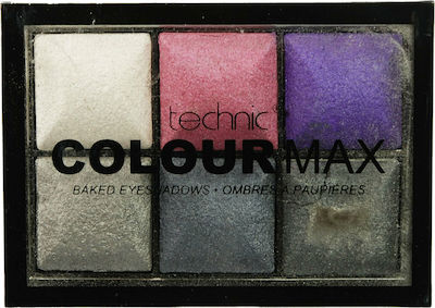 Technic Colour Max Baked Eye Shadow Palette in Solid Form Rock Chick 12gr