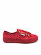 Superga 2750 Dotssatinw Damen Sneakers Rot