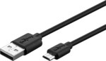 Goobay Regular USB 2.0 to micro USB Cable Μαύρο 1m (46800)