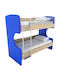 Scrill Kids Bed Bunk Single Blue for Mattress 90x190cm