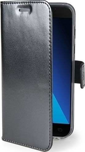 Celly Air Book Synthetic Leather 2mm Black (Galaxy A3 2017)