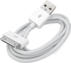 iSelf Regular Cablu USB spre 30-Pin Alb 1m (USBAPPLE4) 1buc