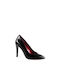 Dizi Pointed Toe Stiletto Black High Heels 1103 Black