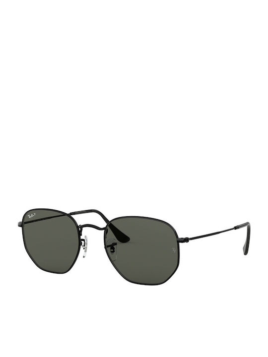 Ray Ban Hexagonal Unisex Γυαλιά Ηλίου με Μαύρο Μεταλλικό Σκελετό