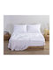 Nef-Nef Homeware Basic Σεντόνι Μονό 170x270εκ. 200 White