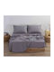 Nef-Nef Homeware Sheet Super-Double 240x270cm. Basic 726 Light Grey