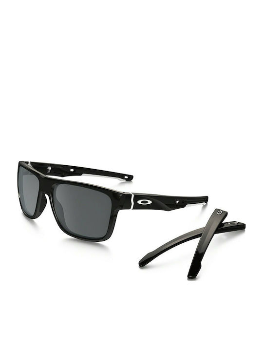 Oakley Crossrange Sonnenbrillen mit Schwarz Rahmen und Schwarz Spiegel Linse OO9361-02