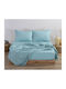 Nef-Nef Homeware Basic Σεντόνι Ημίδιπλο με Λάστιχο 120x200+30εκ. 728 Aqua