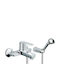 Eurorama Klint Mischung Bade- / Duscharmatur Badewanne Komplettes Set Silber