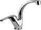 Fiore Max Mixing Sink Faucet Tall Silver