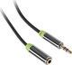 GoGEN 3.5mm Jack Cable - 3.5mm Female Black 2.5m with Gold Plated Terminals JACK250FM01
