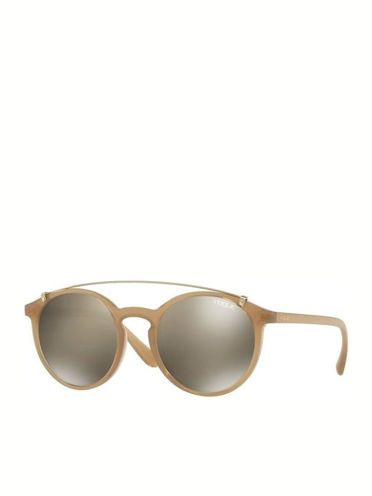 Vogue Women's Sunglasses with Beige Frame and Brown Mirror Lenses VO5161S 25335A