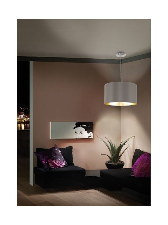 Eglo Maserlo Pendant Light Brown with Socket E27 38x38cm