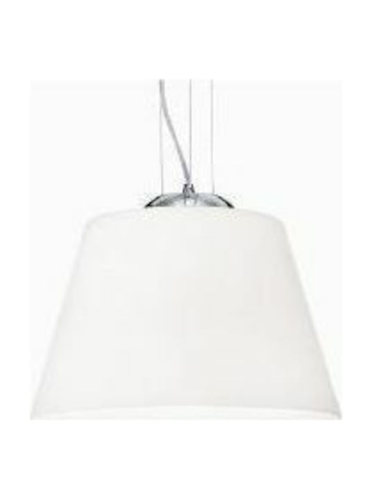 Ideal Lux Cylinder SP1 D40 Pendant Light Single-Light White