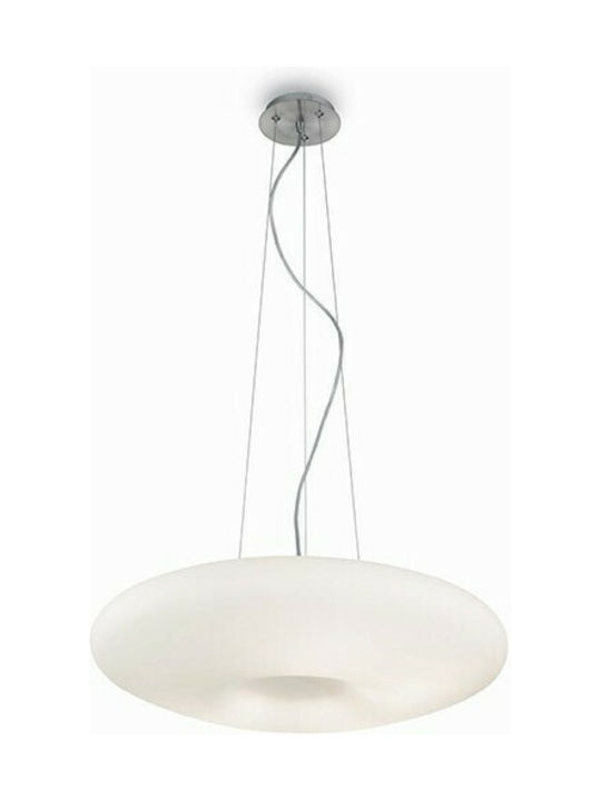 Ideal Lux Glory SP3 D40 Pendant Light Three-Light for Socket E27 White