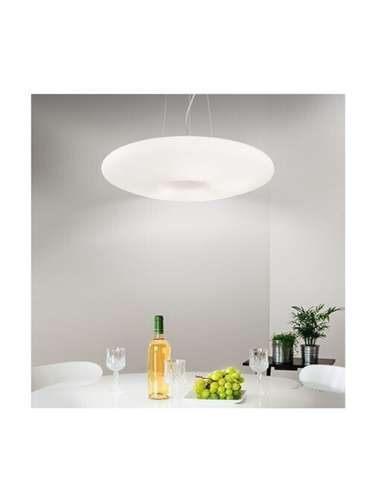 Ideal Lux Glory SP3 D40 Ρυθμιζόμενο Κρεμαστό Φωτιστικό Λευκό με Ντουί E27 40x40x20εκ.