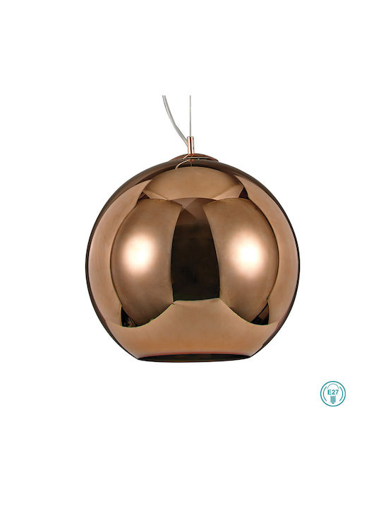 Ideal Lux Nemo Copper Pendant Light with E27 So...