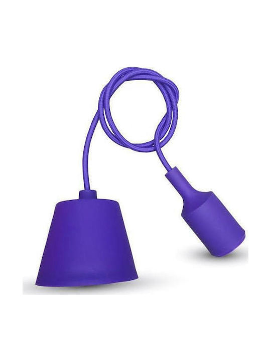 V-TAC VT-7228 Pendant Light Suspension for Socket E27 Purple