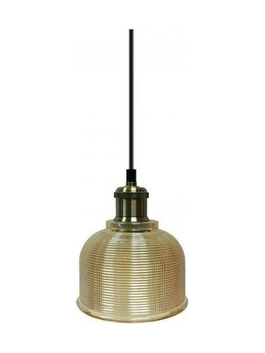 V-TAC Pendant Light Single-Light Bell for Socket E27 Beige