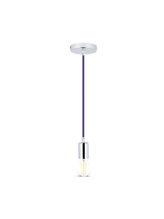 V-TAC Cable Lustră Suspendare pentru Soclu E27 Violet