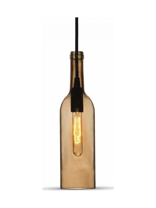 V-TAC Bottle Pendant Light Beige with Socket E14, E.14