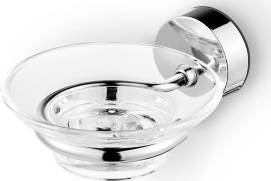 Geesa Series Wandmontiert Seifenschale Glas Silber