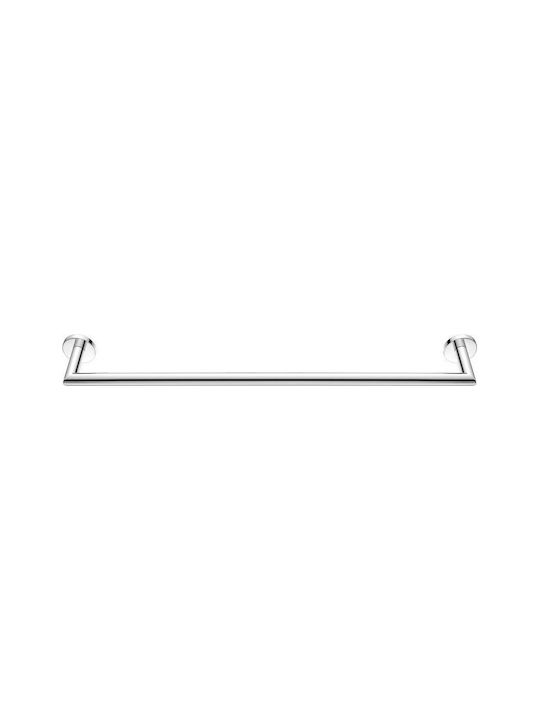 Sanco Corner Single Wall-Mounted Bathroom Rail Silver 22704-A3