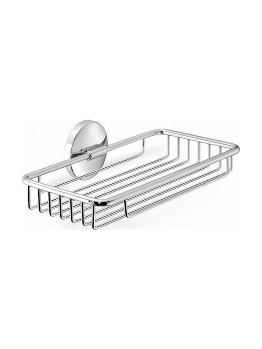 Sanco Inder A3-2303 Metallic Sponge Holder Wall Mounted Silver