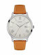 Guess Ceas Barbati 46mm Baterie cu Curea din Piele Maro