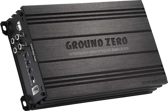 Ground Zero Car Audio Amplifier GZHA Mini Two 2 Channels (D Class)GZHA MINI TWO