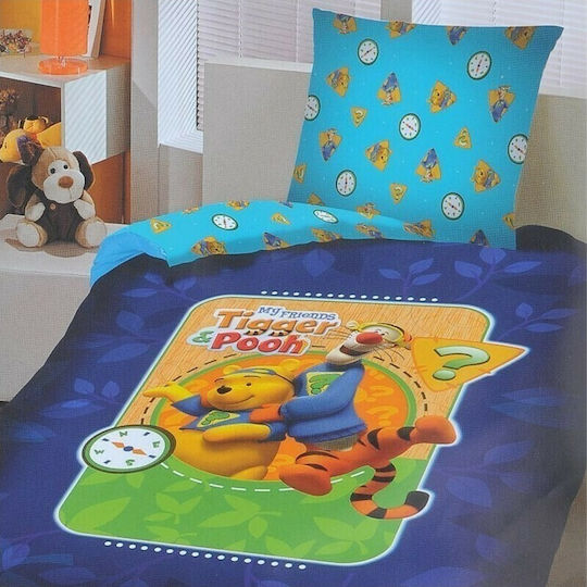 Disney Sheet Set Single Cotton Wiinnie the Pooh My Friends 170x255cm 3pcs