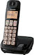 Panasonic KX-TGE110 Cordless Phone with Speaker Suitable for Seniors Black