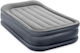 Intex Camping Air Mattress Single with Embedded Electric Pump Deluxe Pillow Rest Raised 191x99x42cm