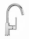 Paini Ovo Mixing Sink Faucet Silver
