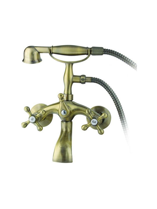 Gloria Antica 2 Retro Bade- / Duscharmatur Badewanne Komplettes Set Bronze