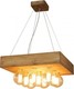 Home Lighting Benzai Висящо Осветително Тяло Кафяв с Цокъл E27 55x55x110см.