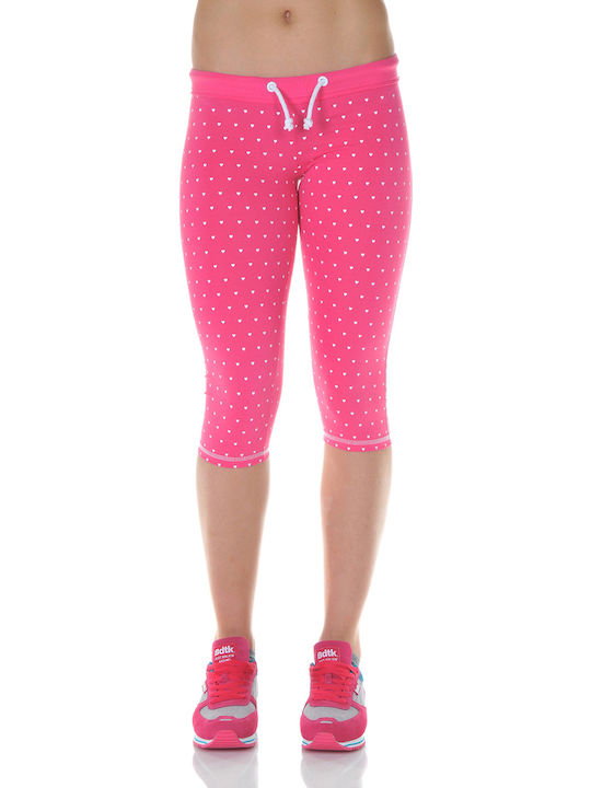 BodyTalk Neon Pink Women's Capri Legging Fuchsia