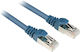 Sharkoon S/FTP Cat.6 Gigabit Network Cable Ethernet 0.25m Blue