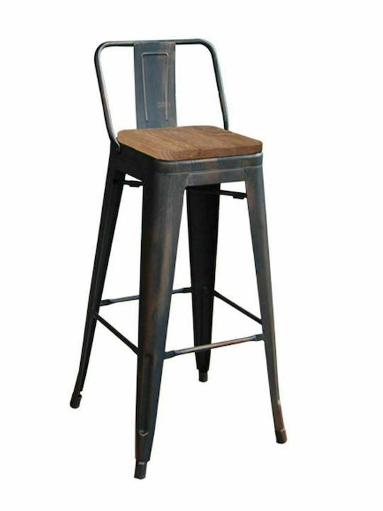 Metallischer Gartenhocker für Bar Außeneinsatz ...
