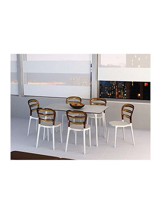 Bibi Kitchen Polypropylene Chair White / Black ...