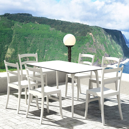 Catering Chair Polypropylene Tiffany White 45x51x85cm
