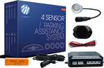 M-Tech Car Parking System with Buzzer and 4 Sensors 21.5mm in Silver Colour CP6S/MT