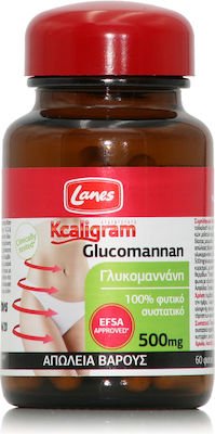 Lanes Kcaligram Γλυκομαννάνη 500mg Απώλεια Βάρους 60 κάψουλες