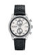 Versus by Versace Ανδρικό Ρολόι 50mm Χρονογράφος Μπαταρίας με Μαύρο Δερμάτινο Λουράκι