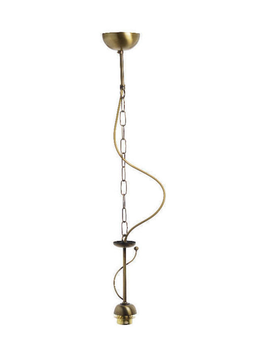 Aca Nude Pendant Lamp E27 Bronze
