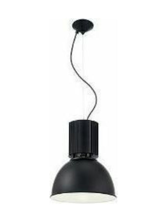 Ideal Lux Hangar SP1 Pendant Light Single-Light Bell Black