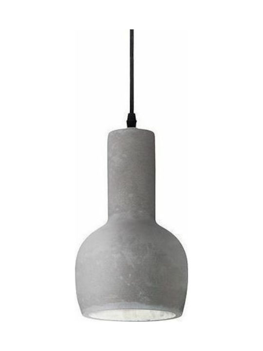 Ideal Lux Oil-3 SP1 Pendant Light Suspension for Socket E27 Gray