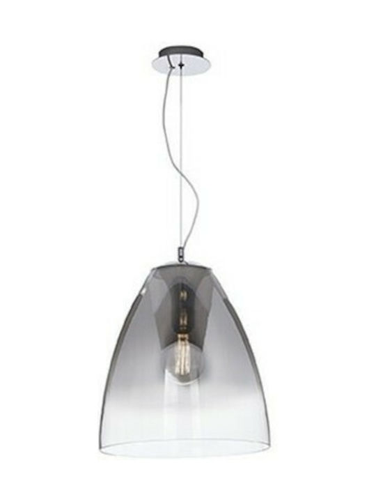 Ideal Lux Audi-20 SP1 Pendant Light Single-Light for Socket E27 Gray