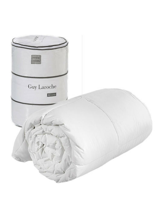 Guy Laroche Bettdecke Übergröße mit Microfiber-Füllung 220x240cm Fine Weiß